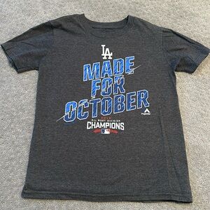 Los Angeles Dodgers tshirt, size youth small, 2016 postseason